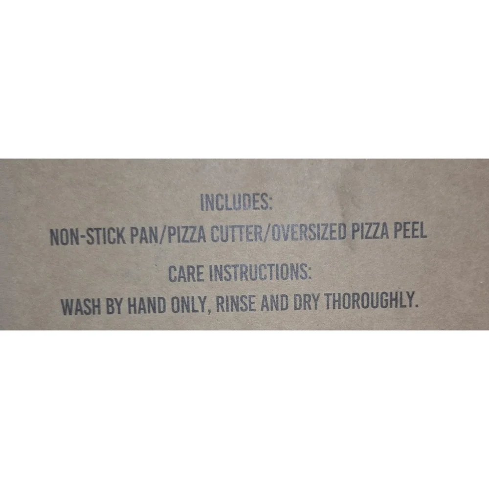Expert Grill BBQ Pizza Kit 3 Piece Set Silver Red Black Non-Stick Pan Cutter